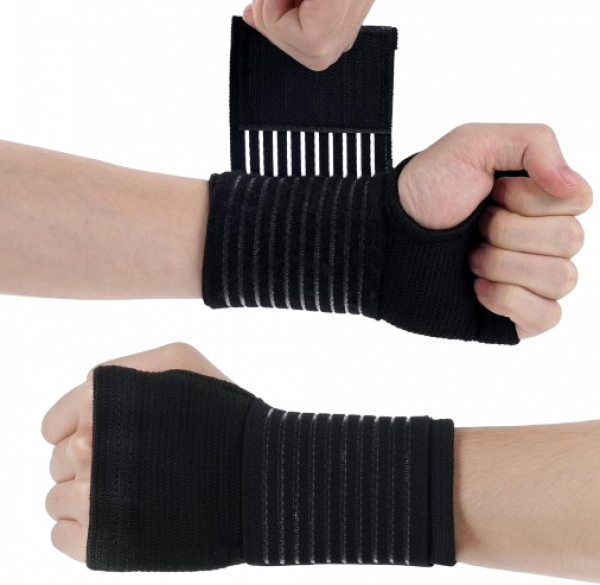 Handgelenkstütze, 2 Stück - schwarz